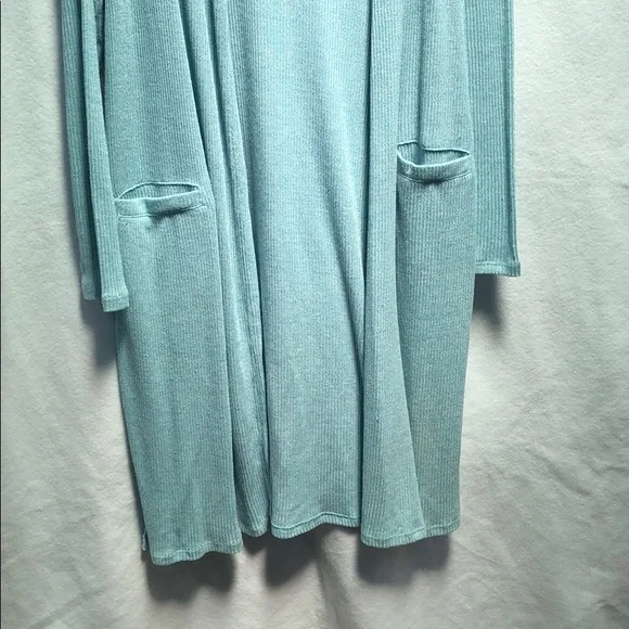 G by Giuliani Light Blue Long Knit Cardigan - Picture 2 of 8